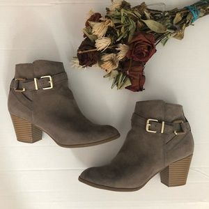 EXPRESS BUCKLE ANKLE BOOT